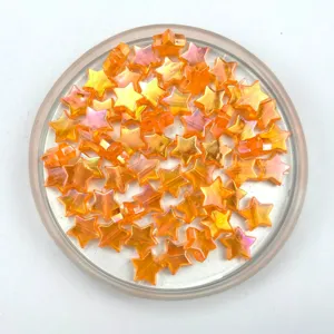 10mm AB Kleur Ster Acryl Kralen Glanzende DIY Sieraden Maken Ambachtelijke Accessoires Detail