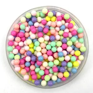 Colorful acrylic round beads solid color loose beads DIY toy marbles for handmade crafts 6-20mm