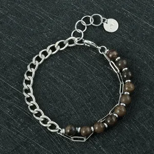 Europese en Amerikaanse luxe halfedelsteen meerlaagse armband trendy modestijl.