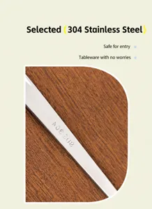 Edelstahl tragbares besteck detailaufnahme, hochwertiges 304 material für sicheres essen.