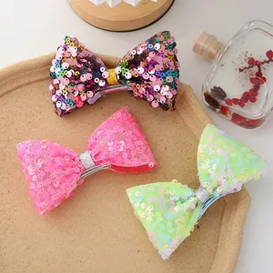 Ensemble de pinces à cheveux à sequins pour enfants, barrettes scintillantes pour filles.