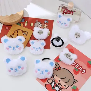 Simpatica Spilla a Spilla con Orsetto di Peluche Cravatte per Capelli Dolce Distintivo Animale del Fumetto Ciondolo Borsa Abbigliamento Accessorio di Abbigliamento Decorativo per Regalo delle Donne Bambini