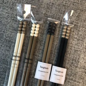 Moderno Minimalista Palillos de Plástico y Aleación Diseño Esférico Tanghulu Vajilla Doméstica Reutilizable