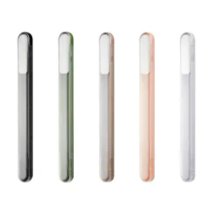 Boîte de rangement de vaisselle transparente portable pour baguettes et pailles, multicolore.