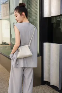 Damen echtes Leder Cloud Umhängetasche stilvolle Kordelzug Schultertasche Mode Accessoire