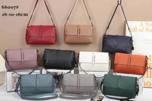 Detailed view of genuine leather shoulder crossbody bags in multiple rich colors and large capacity.