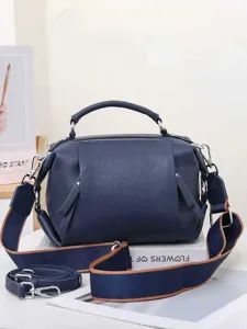 Genuine cowhide leather women handbag cross body bag large capacity commute shoulder bag