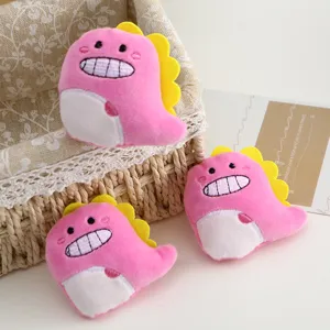 Spilla da Balia a Forma di Dinosauro in Peluche da Cartone Animato Ricamata Badge Animale Fermaglio per Capelli Accessori Fai da Te Decorazione per Vestiti Borsa Scarpe Regalo per Bambini