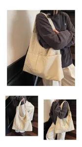 Large capacity quilted shoulder bag casual hobo tote for women daily commute and school use