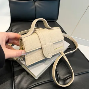 Women's Fashion PU Leather Crossbody Bag Luxury Small Square Handbag Casual Daily Matching Purse