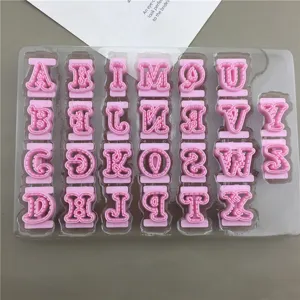 Plastic alfabet koekjessnijder set A tot Z fondant taartvorm bakgereedschap voor knutselen