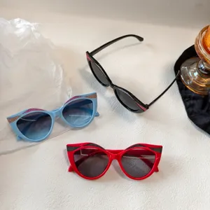 Modische Katzenauge Glitzer Kinder Sonnenbrille, stilvolle Outdoor Kinder Sonnenbrille.