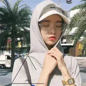 Montura de gafas transparente para mujeres, elegante gafa de estilo coreano para estudiantes.