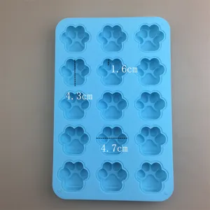 15 Hohlraum Katzenpfote Silikonform für Epoxidharz Kerze Seife Kuchen Dekoration Handwerk