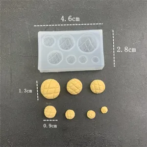 DIY miniature silicone mold for simulation food, polymer clay resin baking tools.
