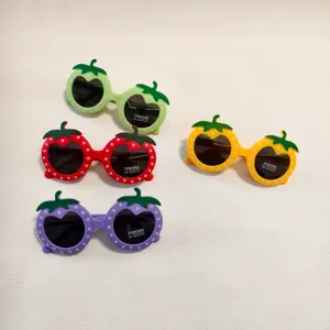Kids cute fruit polarized sunglasses colorful polka dot eyewear for outdoor UV protection