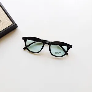 Kids fashion black frame sunglasses UV400 protection trendy children optical eyewear