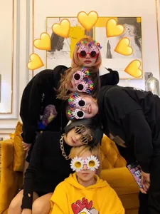 Funny birthday party glasses with letters and candles, novelty costume eyewear props.