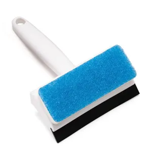 Brosse de nettoyage de fenêtre essuie-glace double face avec éponge et raclette