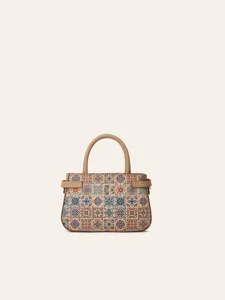 Cork ethnic print handbag stylish shoulder cross body bag casual lightweight daily purse for women