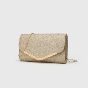 Women Fashion Casual Sequins Evening Bag Simple Versatile Chain Crossbody Bag Luxury Ladies Shoulder Handbag