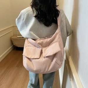 2025 spring new large capacity minimalist tote bag korean style casual crossbody bag