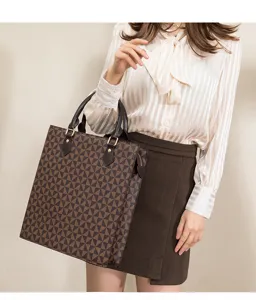 Stilvolle geometrische Damentasche große Kapazität Business Umhängetasche Handtasche