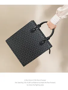 Klassische geometrische Windrad Druck Business Shopper Tasche Grosse Kapazitaet Handtasche
