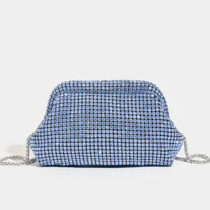 Borsa da Sera in Strass da Donna Borsa a Mano con Cristalli Brillanti Festa Matrimonio Borsa Tracolla