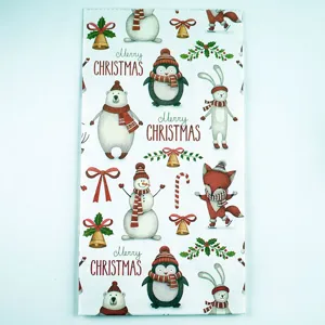 Sacchetti di caramelle di carta natalizi simpatici confezioni regalo biscotti snack.