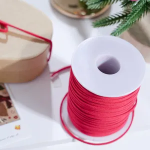 Cordino in camoscio rosso 45m nastro velluto per creazione gioielli fai da te pacco regalo natale