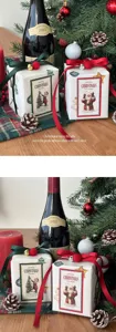 Christmas ribbon for gift wrapping, holiday decoration red and green satin ribbons.