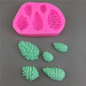 Pinecone Silicone Mold For Chocolate Fondant Cake Decorating Resin Craft Sugar Paste Tool Kitchen Baking Molds Home Handmade Supply