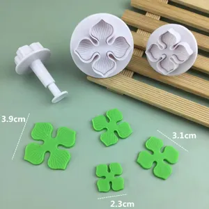 Moule a fondant DIY emporte-piece hortensia impression printaniere pour gateau et biscuit.