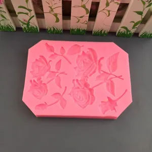 Grote roos siliconen mal voor fondant taart bakken DIY thuis keuken gereedschap