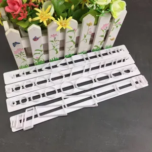 Set di 4 taglia biscotti geometrici in plastica stampo per dolci pasticceria fai da te