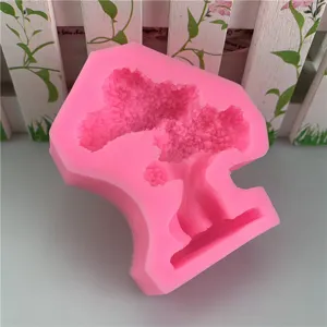 Roze boom siliconen mal voor bonsai, fondant taart decoratie, epoxy hars en kaarsen DIY.