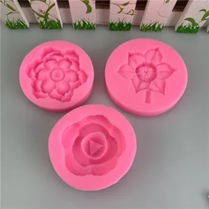 Set di stampi in silicone rosa per torta fondente cioccolato strumenti di decorazione.