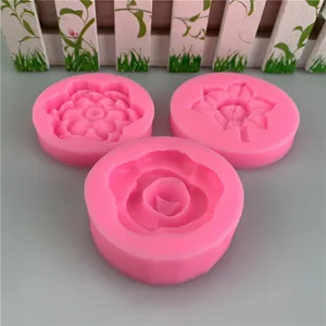 Set di stampi in silicone rosa per fiori decorazione torta e cioccolato artigianale