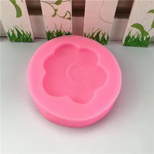 Stampo in silicone rosa fiore sorridente per torta fondente fai da te, cioccolato.