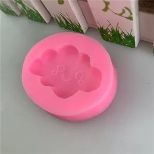 Pink silicone cloud smile cake mold for fondant baking chocolate decoration DIY tools crafts