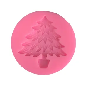Stampo in silicone albero di natale per cioccolato fondente decorazione torta rosa utile.