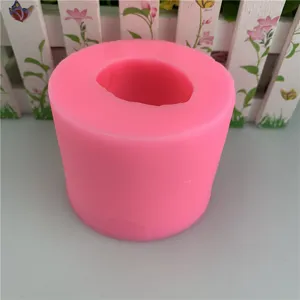 Große rosa Silikonform Detailansicht für Kerzen Seife Harz oder Backdekorationswerkzeug.