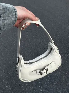 Damen PU Leder Achseltasche Stern Schnalle Baguette Tasche Casual Tägliche Umhängetasche Chic Retro Hobo Handtasche Für Damen