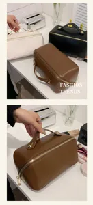 Trousse de toilette étanche de grande capacité sac de rangement cosmétique tendance