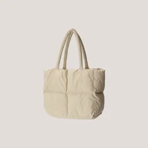 Gepolsterte Daunentasche Leichte Stepptasche Große Kapazität Tragetasche Freizeit Umhängetasche