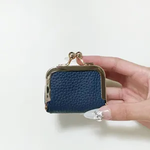 Mini coin purse kiss-lock wallet small jewelry box for women daily storage portable design