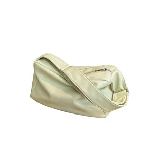 Wide strap women shoulder bag casual solid color tote bag minimalist crossbody daily use