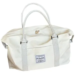 Large capacity travel duffel bag lightweight waterproof overnight gym bag for women main view