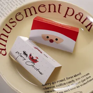 Christmas cute card header for cookies macaron dessert packaging decorative party supplies
